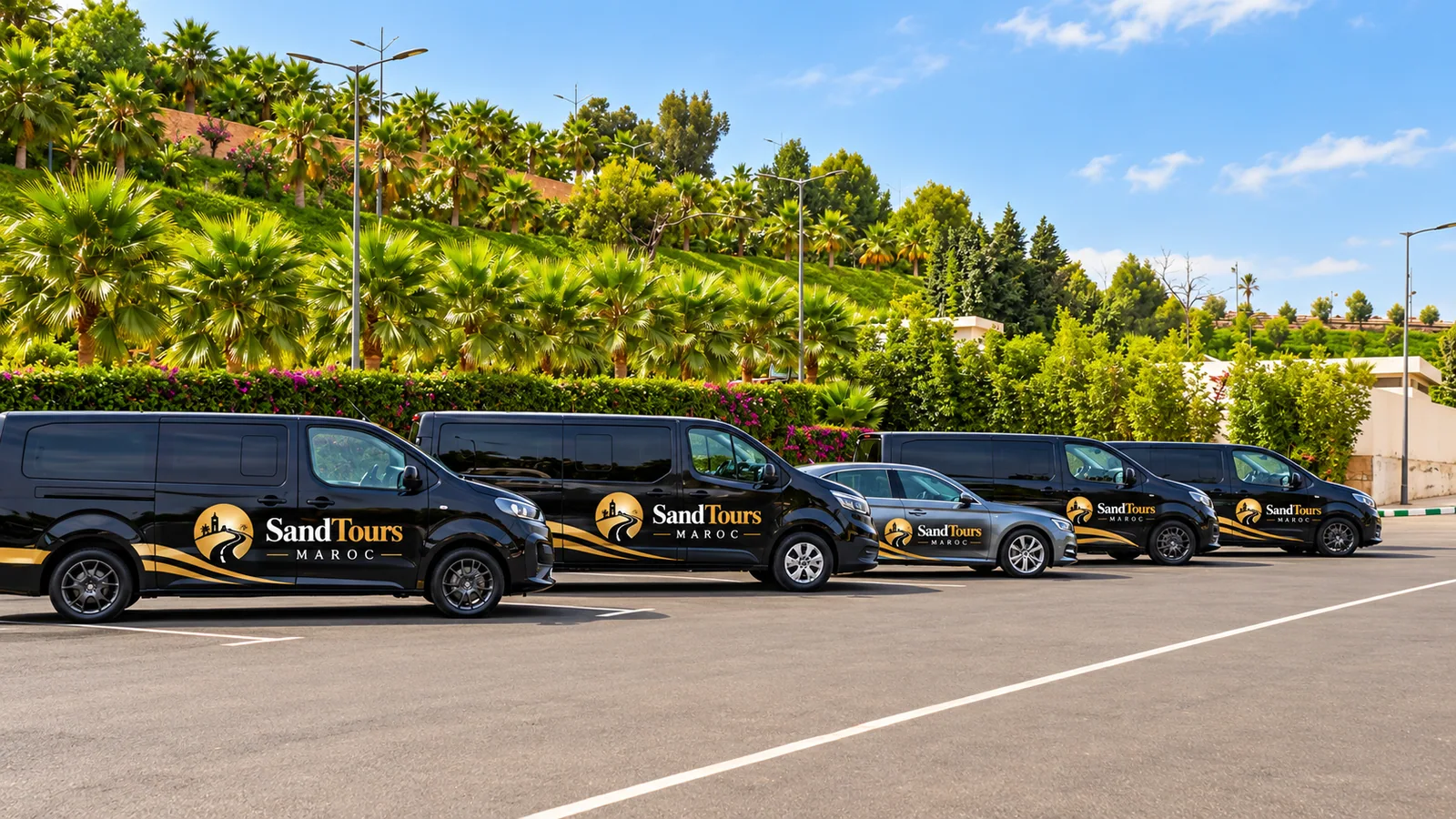 Illustrative Sand Tours vehicle fleet